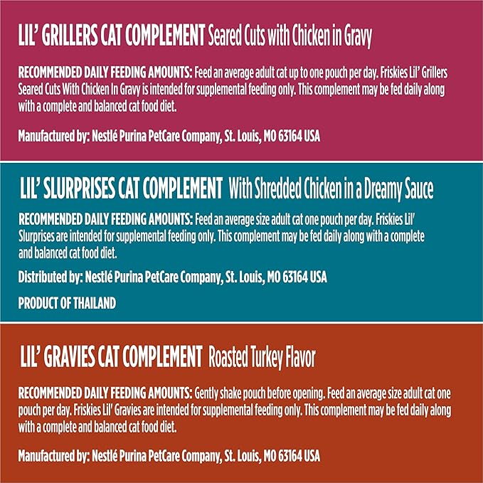 Purina Friskies Poultry Faves Lickable Gravy Cat Food Topper Variety Pack - 8 ct. Box