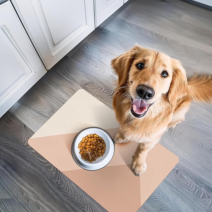 NALALAS Large Dog Mat for Food and Water, Cat Feeding Mat | Large Waterproof Dog Bowl Mat | Non-Slip Pet Food Mat for Floors | Dog Food Mats for Floors, Pet Mats for Food and Water | Easy to Clean