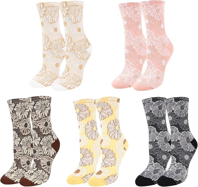 Benefeet Sox Womens Novelty Funny Crew Socks Girls Cute Animal Colorful Floral Patterned Silly Funky Casual Cotton Socks