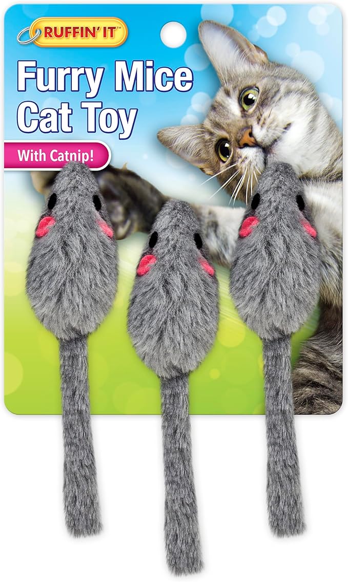 Westminster Pet Fur Mice 3/Pkg-