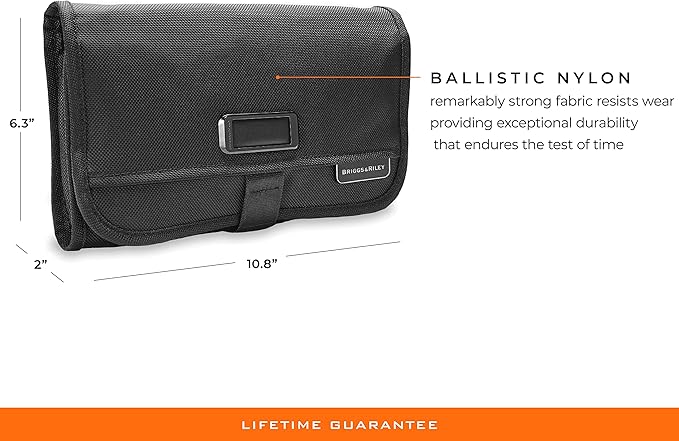 Briggs & Riley Toiletry Kit - Travel Bags for Women & Men, Organizer for Vacation, Dopp Kit for Bathroom Accessories, Makeup, & Skincare