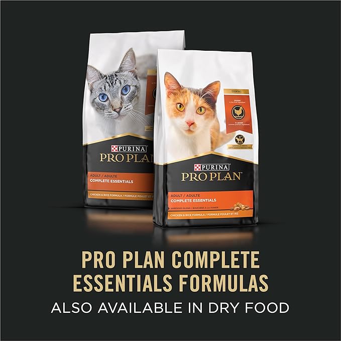 Purina Pro Plan High Protein Wet Cat Food, Complete Essentials Tuna Entree in Sauce - 3 oz. Pull-Top Can - (Pack of 24) 3 oz. Pull-Top Cans