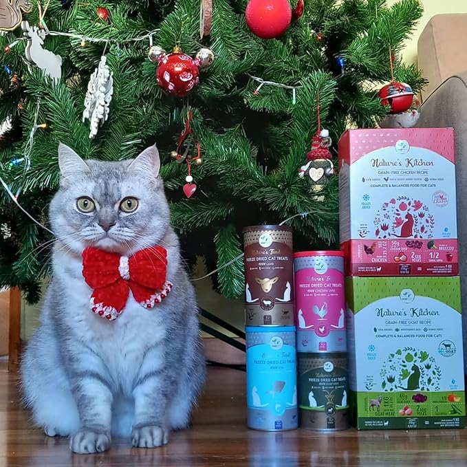 Nature's Kitchen Freeze Dried Cat Food - 100% Real Goat Meat | Grain-Free | Provides Omega3 & Iron | Maintains Healthy Bones | Healthy Cat Food | Single Source of Protein (17.64oz)