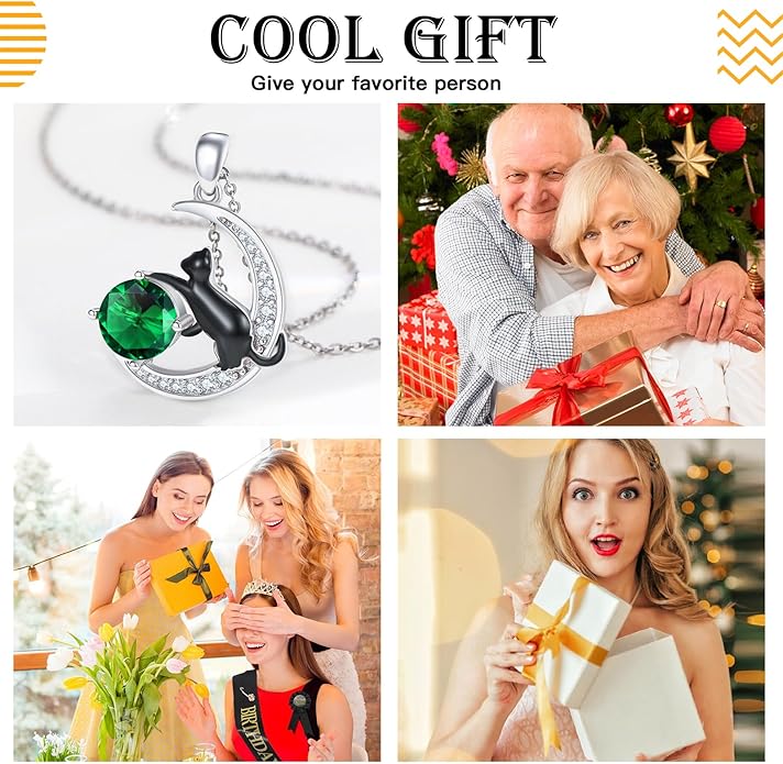 Animal Necklace 925 Sterling Silver Cat/Dog/Fox/Axolotl/Highland Cow Pendant Necklace Cute Animal Jewelry Graduation Gifts for Women