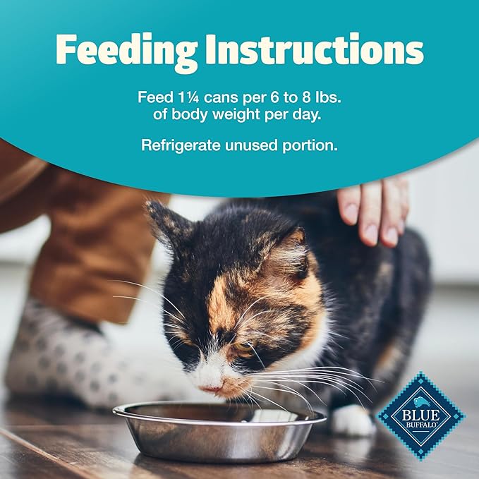 Blue Buffalo Freedom Grain-Free Adult Wet Cat Food, Complete & Balanced Nutrition for Indoor Cats, Made with Natural Ingredients, Fish Recipe, 5.5-oz Cans (24 Count)