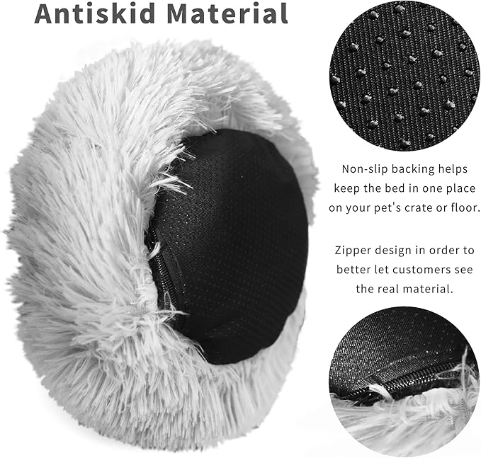 Bunny Bed Rabbit Hideout Large Soft & Comfortable Small Animal Bedding Cozy Bed Mat Warm Hideaway Cage Accessories for Guinea Pig Light Grey