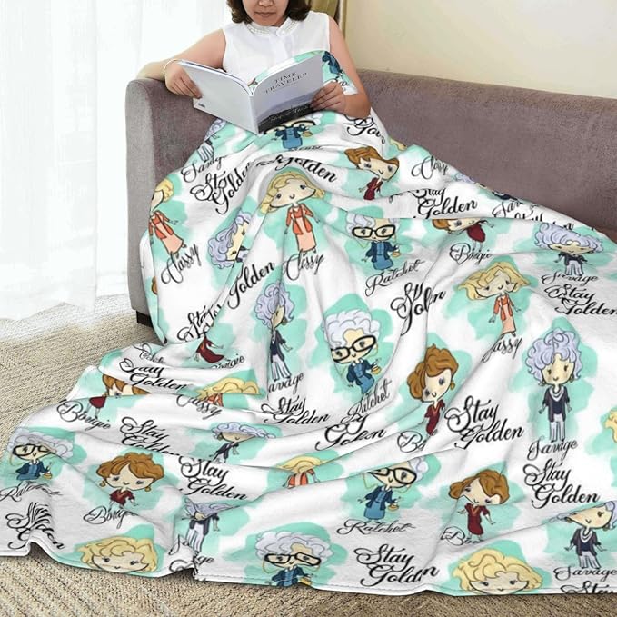 Goldengirls Golden Girls Blanket Gifts 60x50 Throw Blanket Lightweight Golden Girls Merchandise for Couch Bed Sofa Car