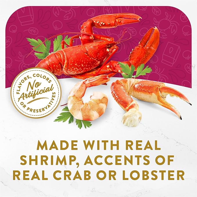 Purina Fancy Feast Broths Seafood Bisque Complement Lickable Grain Free Wet Cat Food Variety Pack - (Pack of 12) 1.4 oz. Pouches