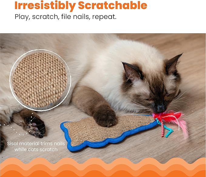 Catstages Kitt'n Candy Kicker Pink Interactive Catnip Cat Toy