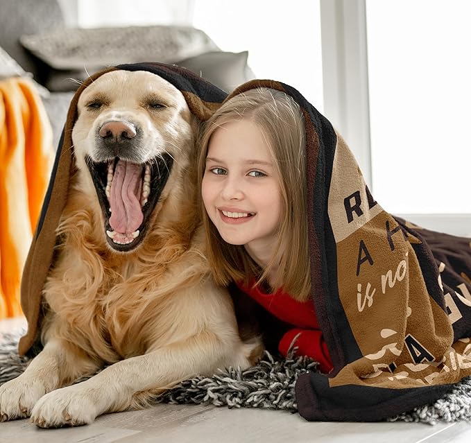 Golden Retriever Gifts for Women, Gifts for Golden Retriever Lovers/Kids/Dog Throw Blanket 50"x60"