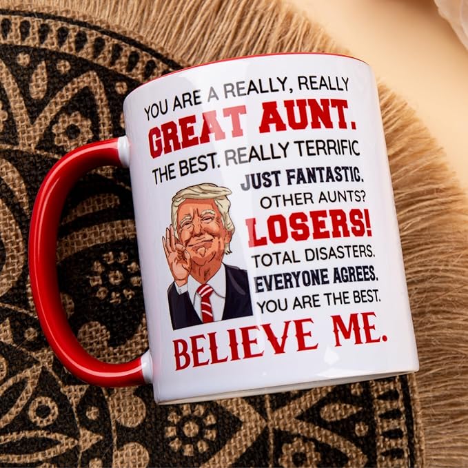 Aunt Gifts - BAE Mug from Niece Nephew - Great Auntie Gift for Mothers Day Birthday Christmas Anniversary - Aunt Ceramic Mug 11oz