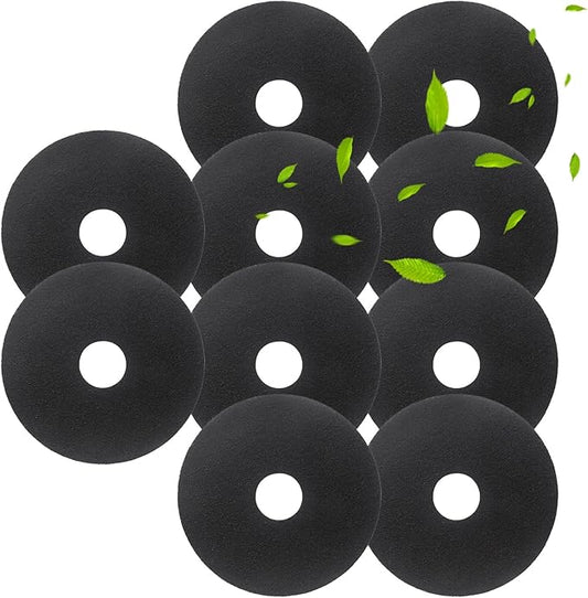 10 Pack Carbon Filters Compatible with Hidden Litter Box, Activated Carbon Cat Litter Box Filters Fit for Hidden Cat Litter Planters, Eliminate Odor and Controls Moisture on Pet's Body Keep Home Fresh