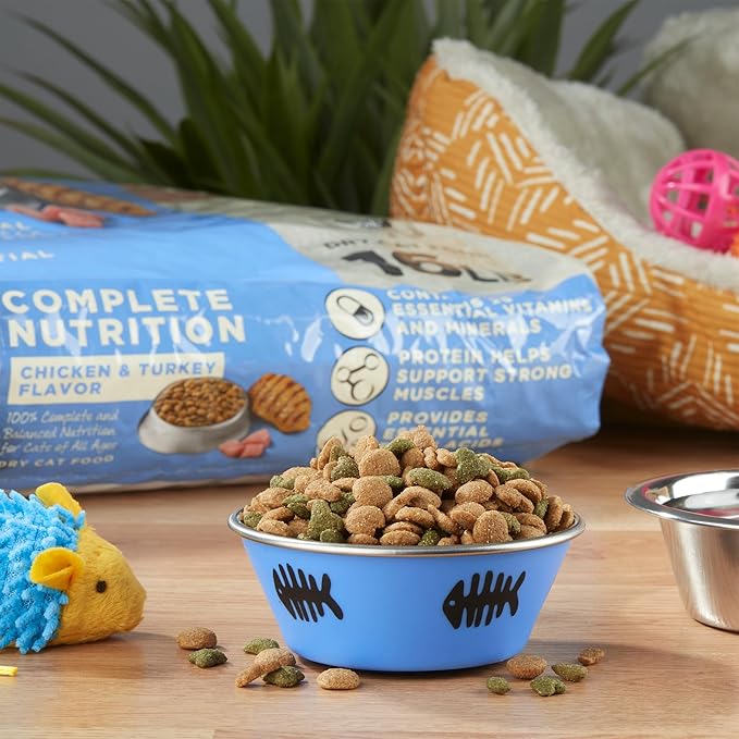 GYCO Chicken & Turkey Flavor Kibble Dry Cat Food for Cats, Complete Nutrition, 16 lb Bag - Premium Products Healthy Lifestyle Balanced Nutrition Essential Vitamins