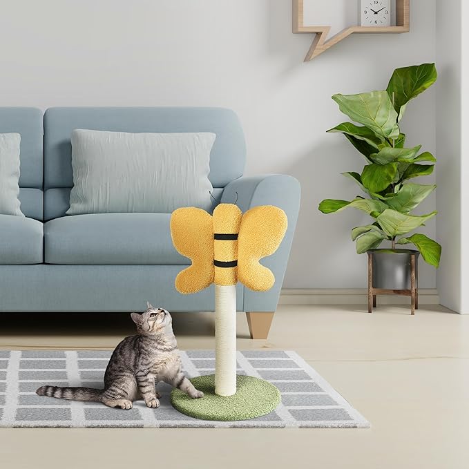 Cat Craft Sisal & Chenille Forest Bee Cat Scratching Post