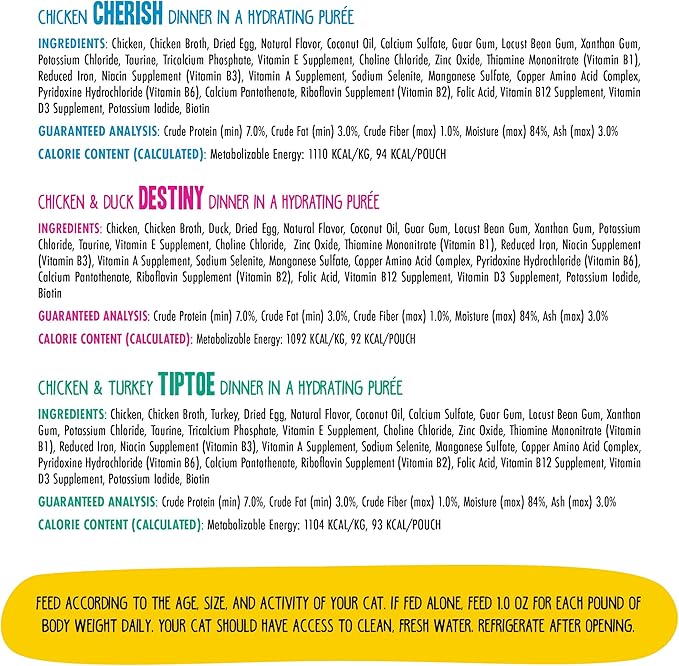 Weruva B.F.F. Play - Best Feline Friend Paté Lovers, Aw Yeah!, Paté Soiree! Variety Pack, 3oz Pouch (Pack of 12)