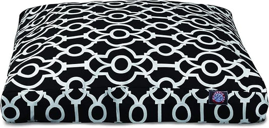 Majestic Pet Athens Black Large Rectangle Pet Bed