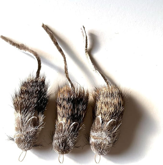 Fun Rat Pack 3 Pack of Rat/Rattie Refill/Attachment - Fits Wildcat and Popular Bird and Catcher Type Wands/Poles