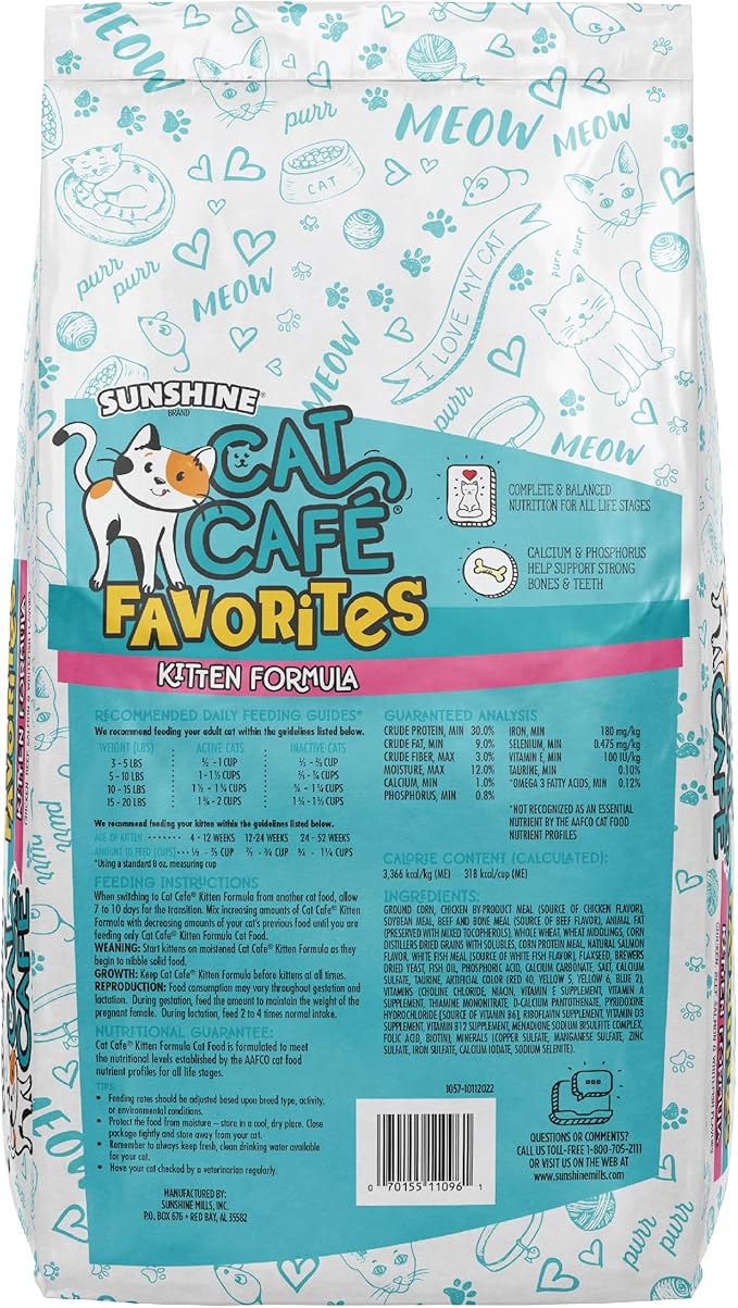 Cat Café Kitten Essentials Cat Food, 3lb