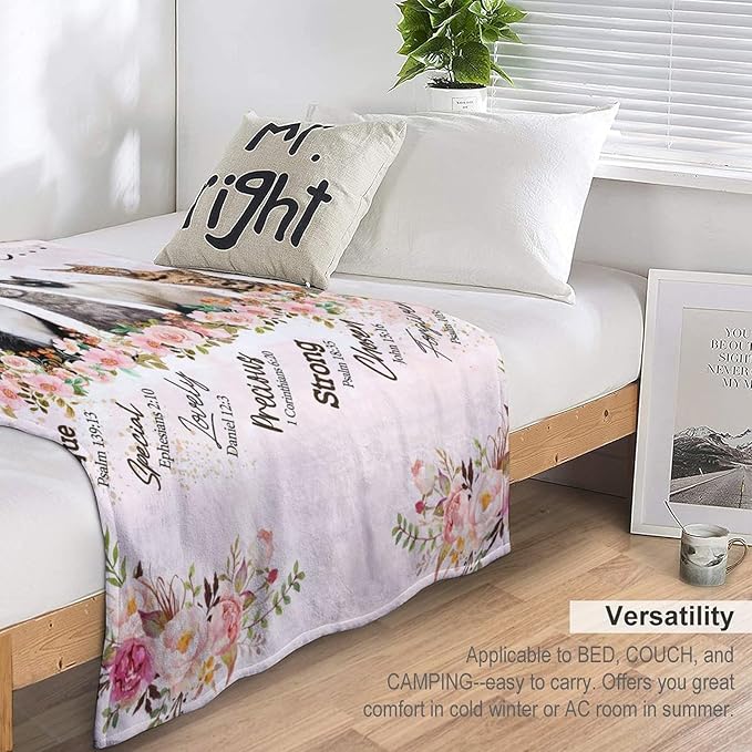 Cat Blanket Cat Gifts for Girls Boys Woman Kids Cat Lover God Says You are Throw Blankets Soft Blanket Warm Fleece Flannel Plush Blankets for Bed Sofa Couch 40"x50"