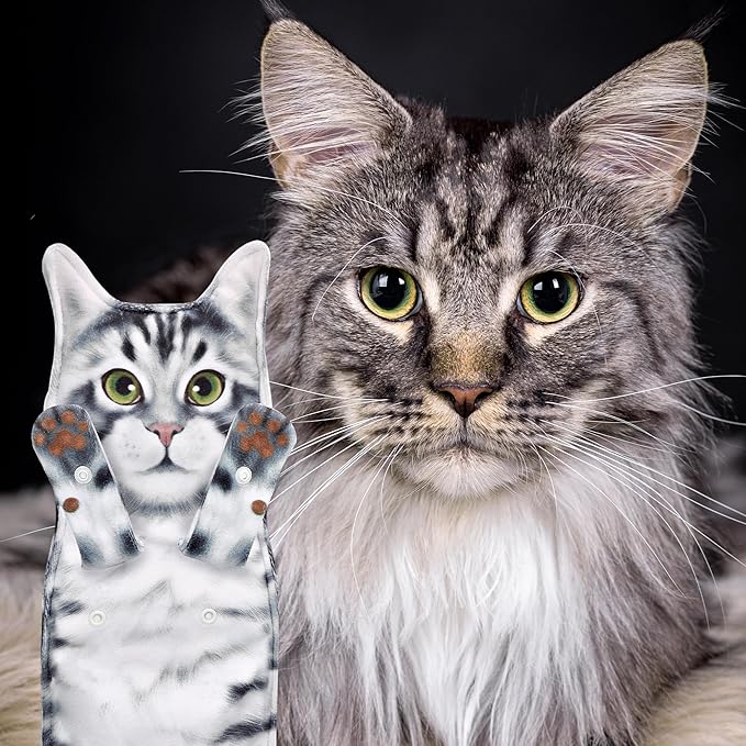 Funny Cat Gifts for Women Mom Grandmom- Cute Kitten Hand Towel for Bathroom Kitchen- Unique Housewarming Valentines Mothers Birthday Christmas Gag Gifts for Women Mom Cat Lovers