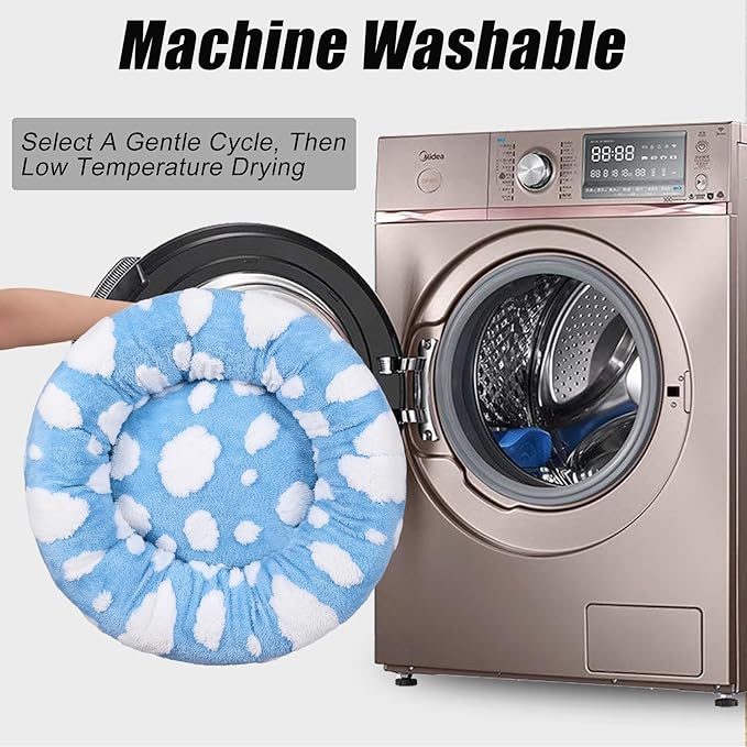 Calming Dog Bed, Dog Beds Fits up to 40 lbs Pets, Fluffy Donut Dog & Cat Bed Washable, Round Anti Anxiety Dog Bed, Small Dog Bed with Non-Slip Bottom (Blue, 28" x 28")