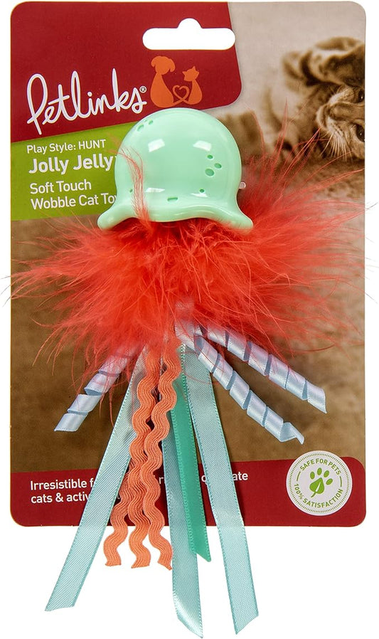 Petlinks Jolly Jelly Soft Touch Wobble Cat Toy - Multi Color, One Size