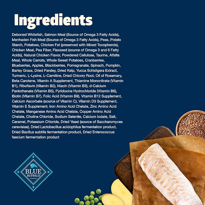 Blue Buffalo Freedom Grain-Free Adult Dry Cat Food, Complete & Balanced Nutrition for Indoor Cats, Made with Natural Ingredients, Fish Recipe, 5-lb. Bag