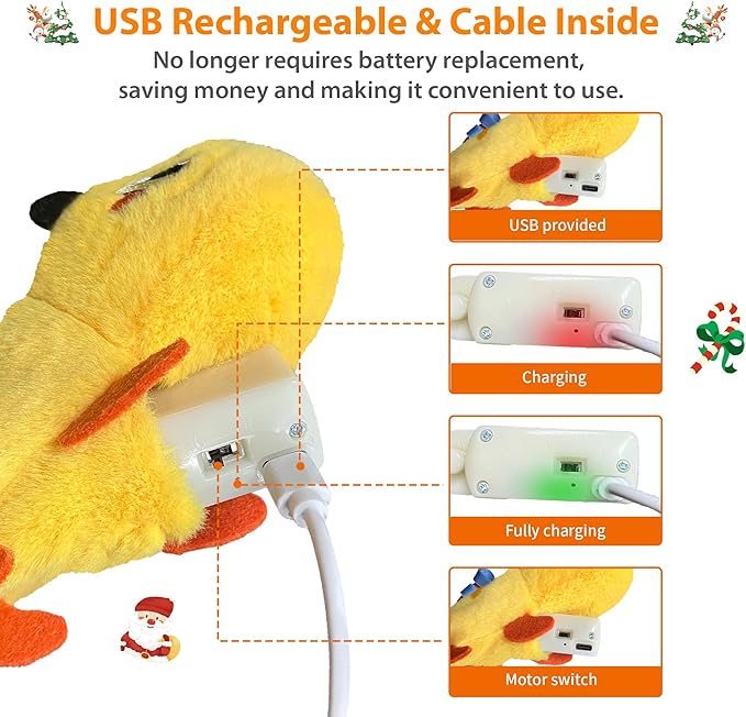 Gigwi Flopping Lizard Interactive Cat Toys with Catnip & Silvervine, Floppy Wiggle Cat Toy for Indoor Cats, Moving Activated Cat Kicker Toys, Electric Kitten Toys with USB Rechargeable