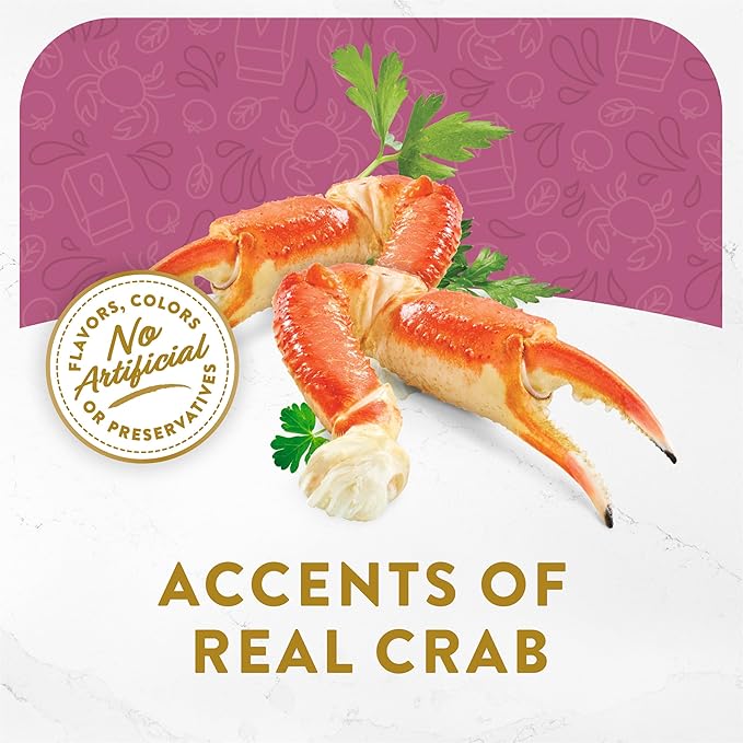 Purina Fancy Feast Lickable Wet Cat Food Broth Topper Seafood Bisque and Accents of Real Crab - (Pack of 16) 1.4 oz. Pouches