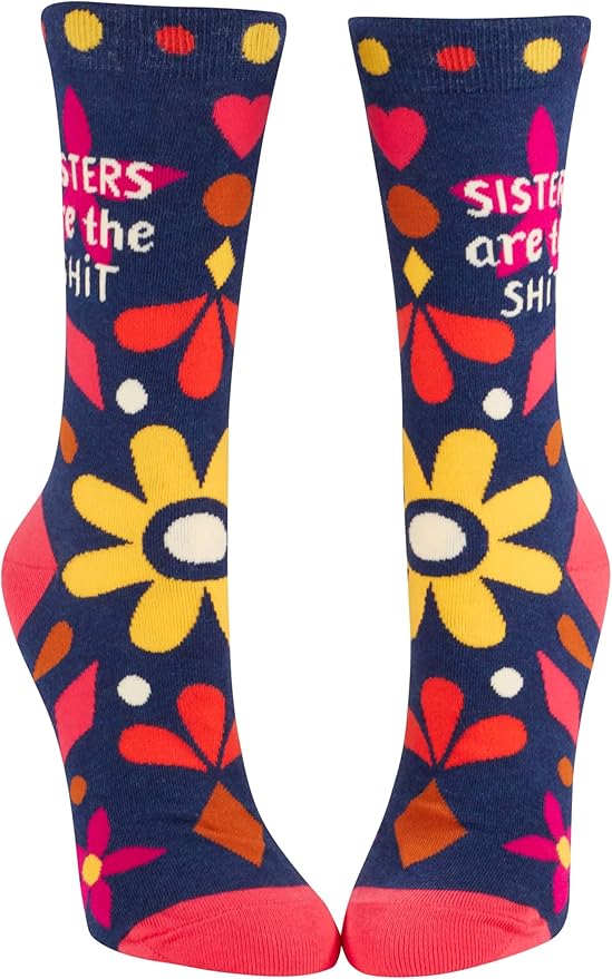 Blue Q Women's Funny Novelty Crazy Crew Socks with Sayings