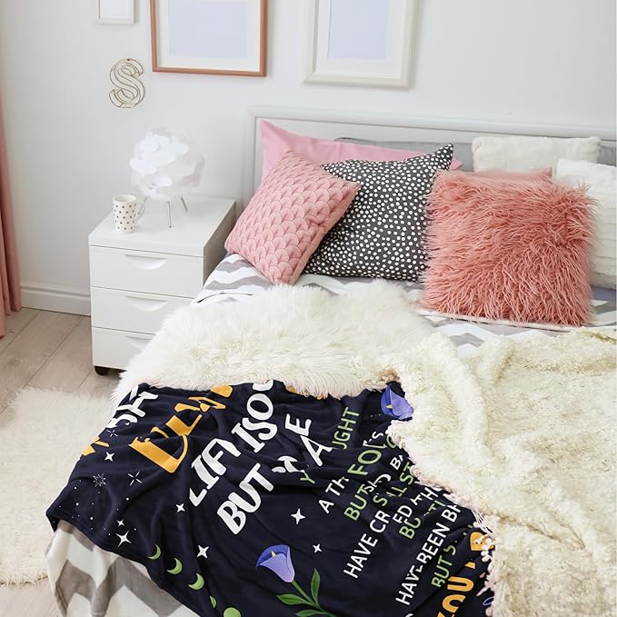 Get Well Gifts for Women, Surgery Recovery Gifts Blanket 50"x60", Chemotherapy Must Haves for Women, Get Well Soon After Surgery Comfort Gift for Woman, Chemo Inspirational Gift for Patients