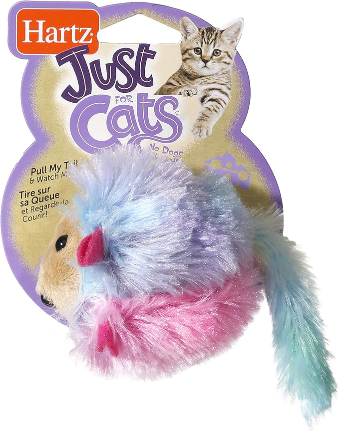 HARTZ Just For Cats Running Rodent Vibrating Plush Mouse Cat Toy