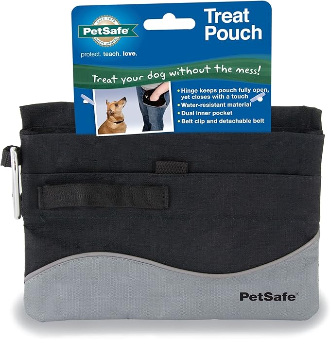 PetSafe Treat Pouch Mini - Durable, Convenient Dog Training Accessory, Black
