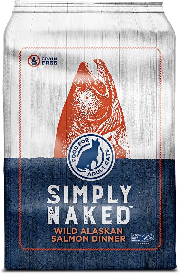 Wild Alaskan Salmon Grain-Free Cat Food | No Chicken or Other Animal by-Products | Rich in Omega 3 & 6 Fatty Acids | Sustainably Sourced Wild Caught Fish | Made in The USA | 4lb Bag