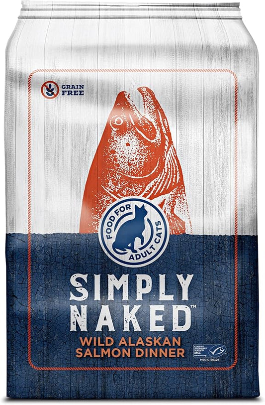 Wild Alaskan Salmon Grain-Free Cat Food | No Chicken or Other Animal by-Products | Rich in Omega 3 & 6 Fatty Acids | Sustainably Sourced Wild Caught Fish | Made in The USA | 4lb Bag