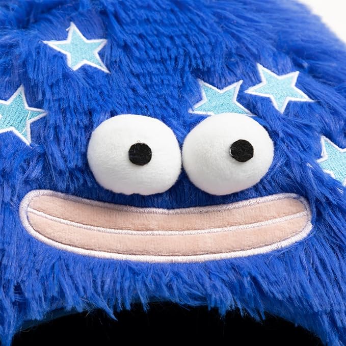 Hollypet Cat Beds for Indoor Cats, Cat Bed Cave, Cat House with Washable Cushion, Cat Bed Small for Kittens, Small Pets, Cat Tent Sleeping Bed, Cat Bed Warmer Pet Nest, Royal Blue Monster