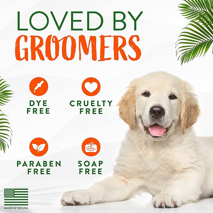 TropiClean Citrus Flea & Tick Shampoo for Dogs, Soothing Bite Relief, Citrus & Neem Scent, Made in the USA, 1 gallon