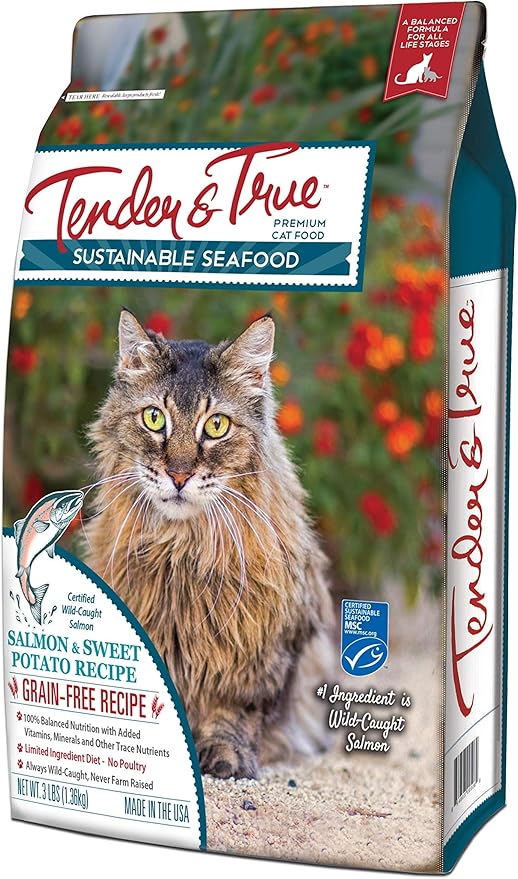 Tender & True Salmon & Sweet Potato Recipe Cat Food, 3lb