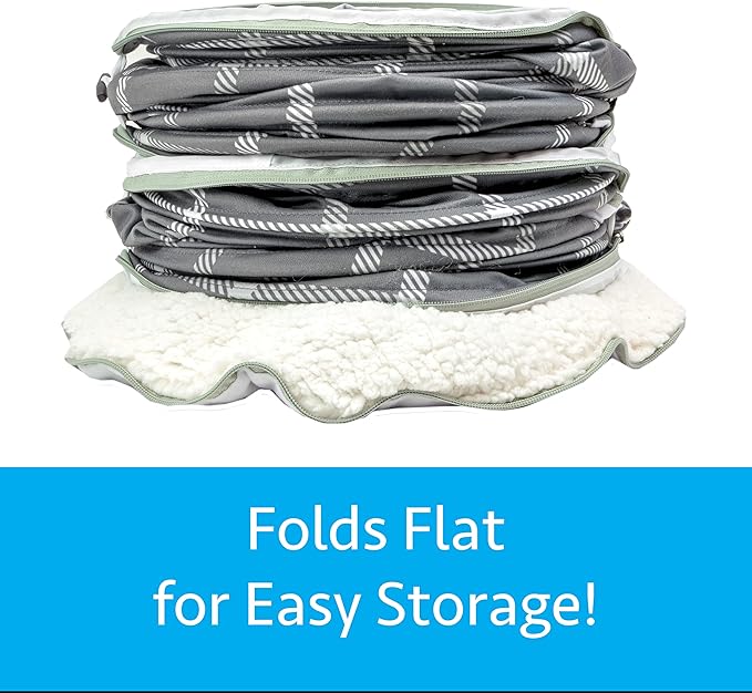 Kitty City Large Cat Tunnel Bed, Cat Bed, Pop Up Bed, Cat Toys, Gray