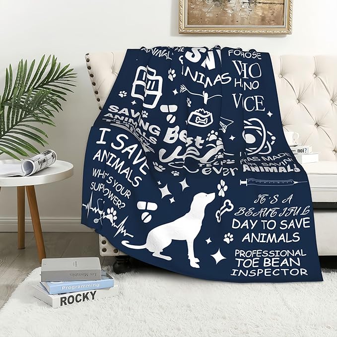 Vet Tech Gifts, Vet Tech Week Gifts, Vet Tech Week Gifts Bulk, Vet Tech Appreciation Gifts, Best Veterinarian Gifts, Best Vet Tech Ever Gift, Veterinary Technician Week Gifts Blanket 60"X50"