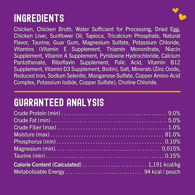 Stella & Chewy’s Carnivore Cravings Morsels & Gravy Chicken & Chicken Liver Recipe Wet Cat Food Pouches – (2.8 Ounce Cans, Case of 12)