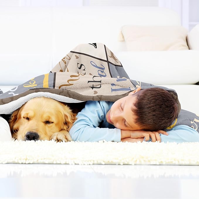 XALAZY Dog Dad Gifts for Men, Blanket 50"X60", Gifts for Dog Lovers/Owners, Dog Blanket Throw 50"X60"