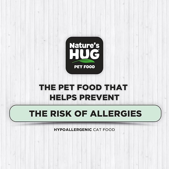 Nature's HUG Dry Cat Food, for Adult-All Breeds, 4 lb. Bag, Just Like Chicken Recipe, Grain Free & Hypoallergenic, Supports Microbiome Health, Sustainable Complete Protein & Balanced Nutrition