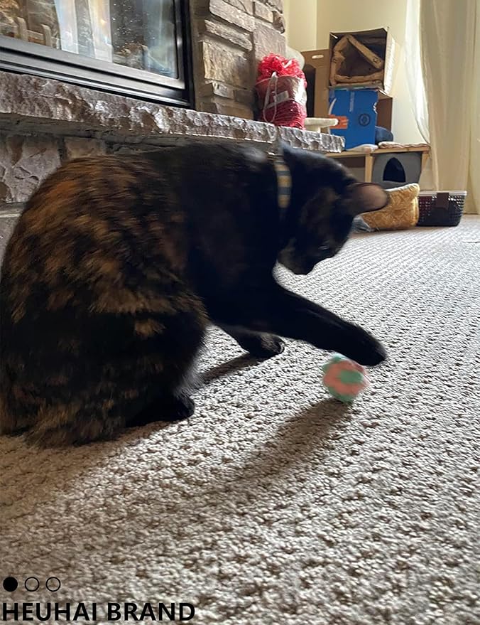 Interactive Cat Toys Variety Pack 20-Piece Cat Enrichment Toys for All Ages Spring Toys Bell Balls & Plush Toys to Stimulate Bored Indoor Cats