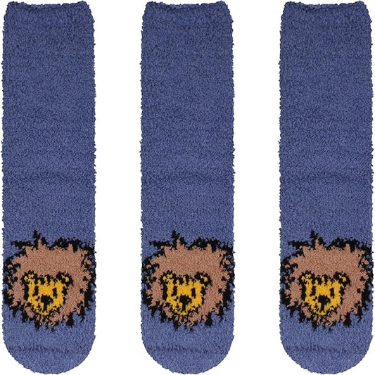 BambooMN Women's Super Soft Warm Microfiber Fuzzy Cozy Animal Socks or Christmas Winter Animal Socks, Value Pack