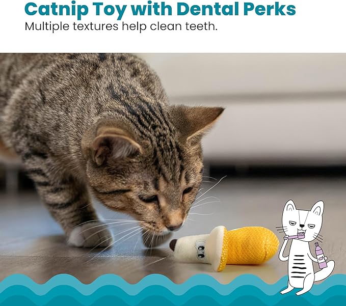 Catstages Dental Banana Catnip Cat Chew Toy