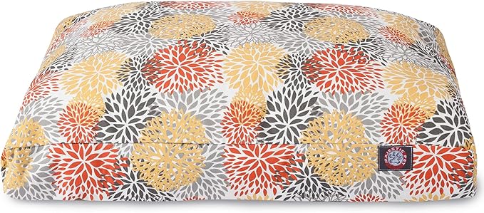 Majestic Pet Citrus Blooms Medium Rectangle Pet Bed