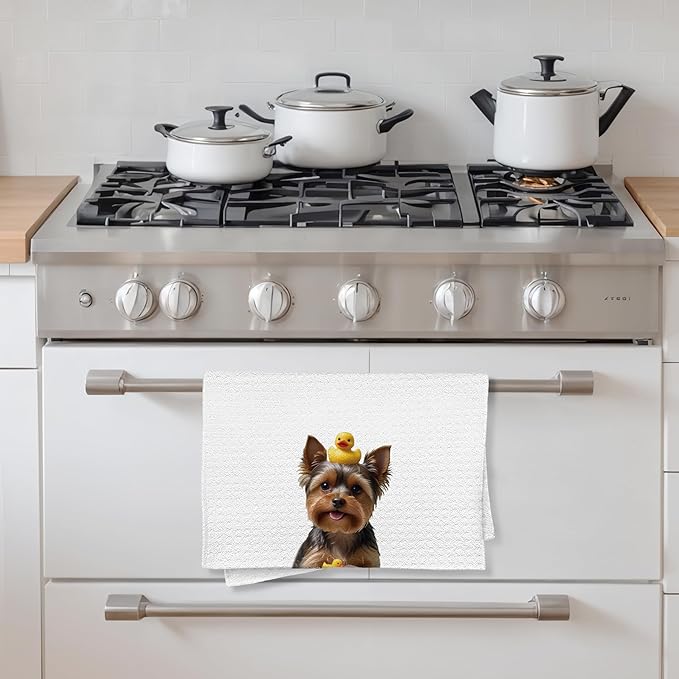 Yorkshire Terrier Bathroom Hand Towels, Yorkshire Terrier Hand Towels for Bathroom, Dog Bathroom Decor, Kids Hand Towels, Yorkshire Terrier Gifts for Women Dog Lovers, 16x24 Inch