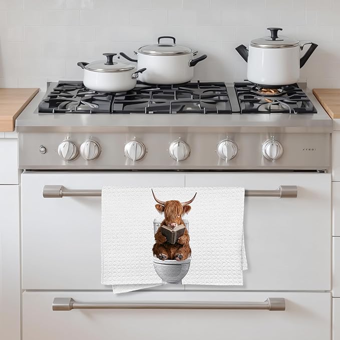 Cow Bathroom Hand Towels, Cows Hand Towels for Bathroom, Cow Bathroom Decor, Funny Hand Towels, Cow Lover Gifts, Cow Gifts for Woman, Cow Themed Gifts, 16x24 Inch