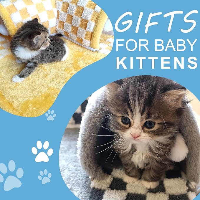 Kitten Tunnel Bed Mat for Indoor Kittens, Perfect Kitten Gift Toy, 3D Memory Foam Cat Tunnel Mat, Detachable & Machine Washable, Non-Slip Base, Black S